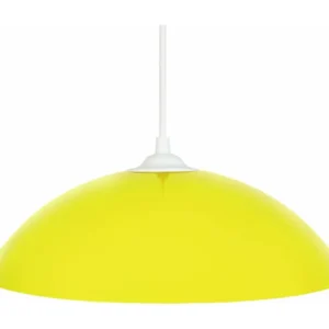Suspensão TOSEL BETINA vidro cúpula Verde D29 x H70 cm Montagem sem Ferramentas