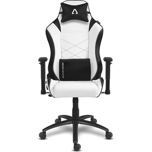 Cadeira Gamer Ergonômica Cadeira Gaming Alpha Gamer Atena - Branco/Preto