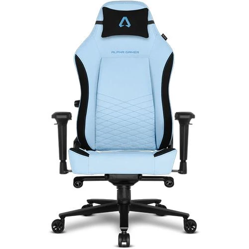 Cadeira Gaming Alpha Gamer Alegra - Azul em Preto e Vermelho