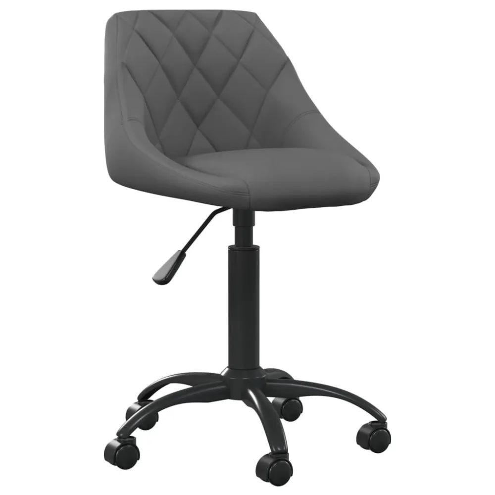 Cadeira de jantar veludo cinzento-escuro - Design Modular e Ajustável