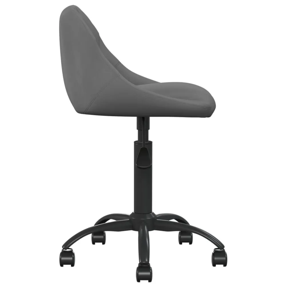 Cadeira de jantar veludo cinzento-escuro - Design Modular e Ajustável