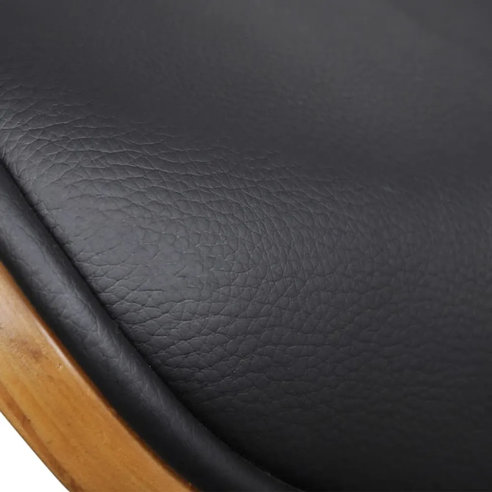 Ergonômico de Alta Qualidade Cadeiras jantar 2 pcs madeira curvada e couro artificial