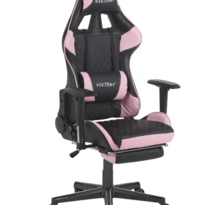 Móvel para Console Gaming Chair Black and Rosa VICTORY