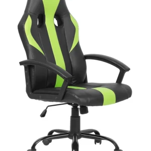 Swivel Faux Leather Office Chair Verde SUCCESS com Garantia Estendida | Montagem Fácil
