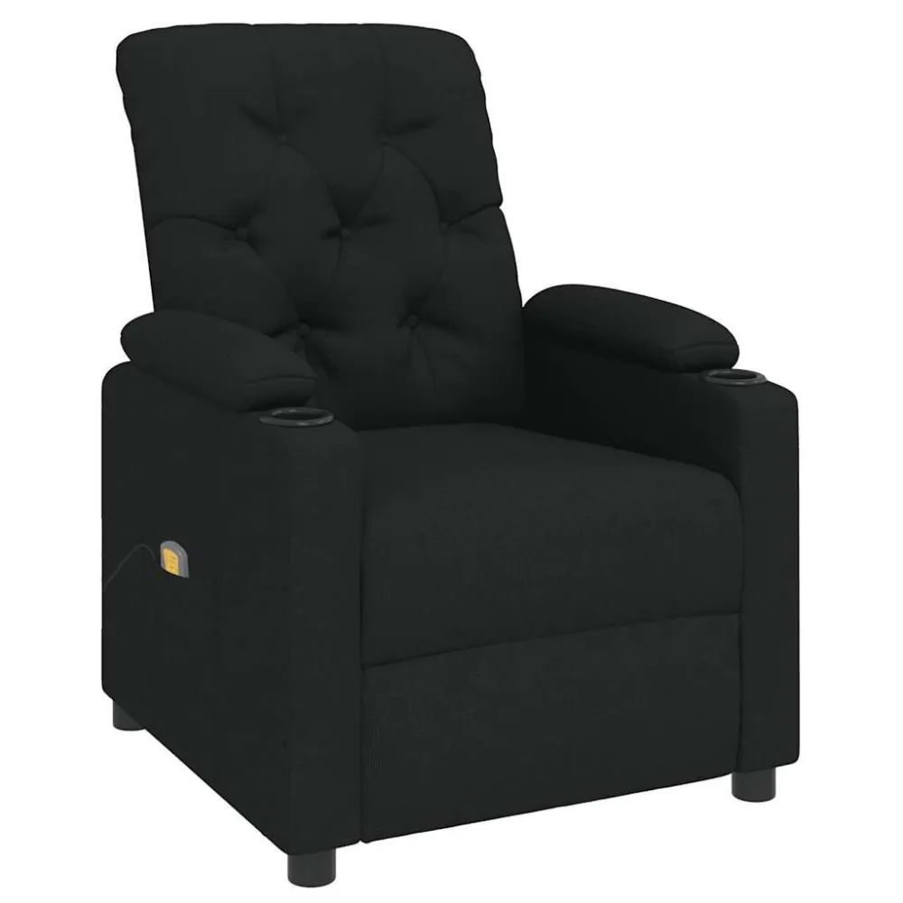 Poltrona de massagens tecido preto