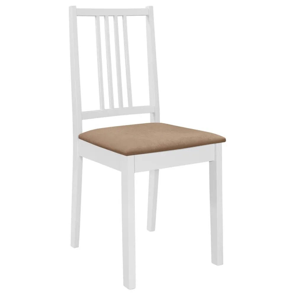 Armário para Louças Cadeiras de jantar com almofadões 2 pcs madeira maciç cinzento