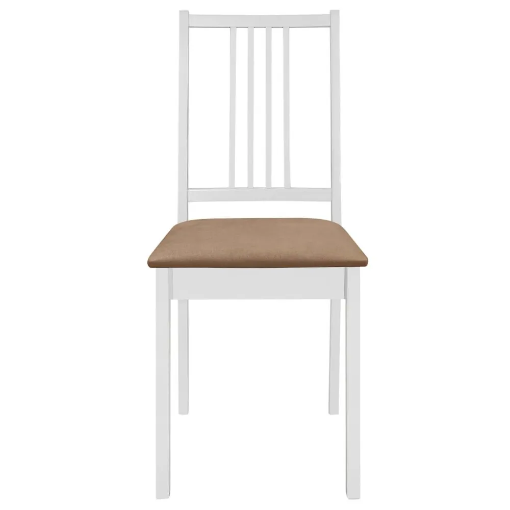 Armário para Louças Cadeiras de jantar com almofadões 2 pcs madeira maciç cinzento