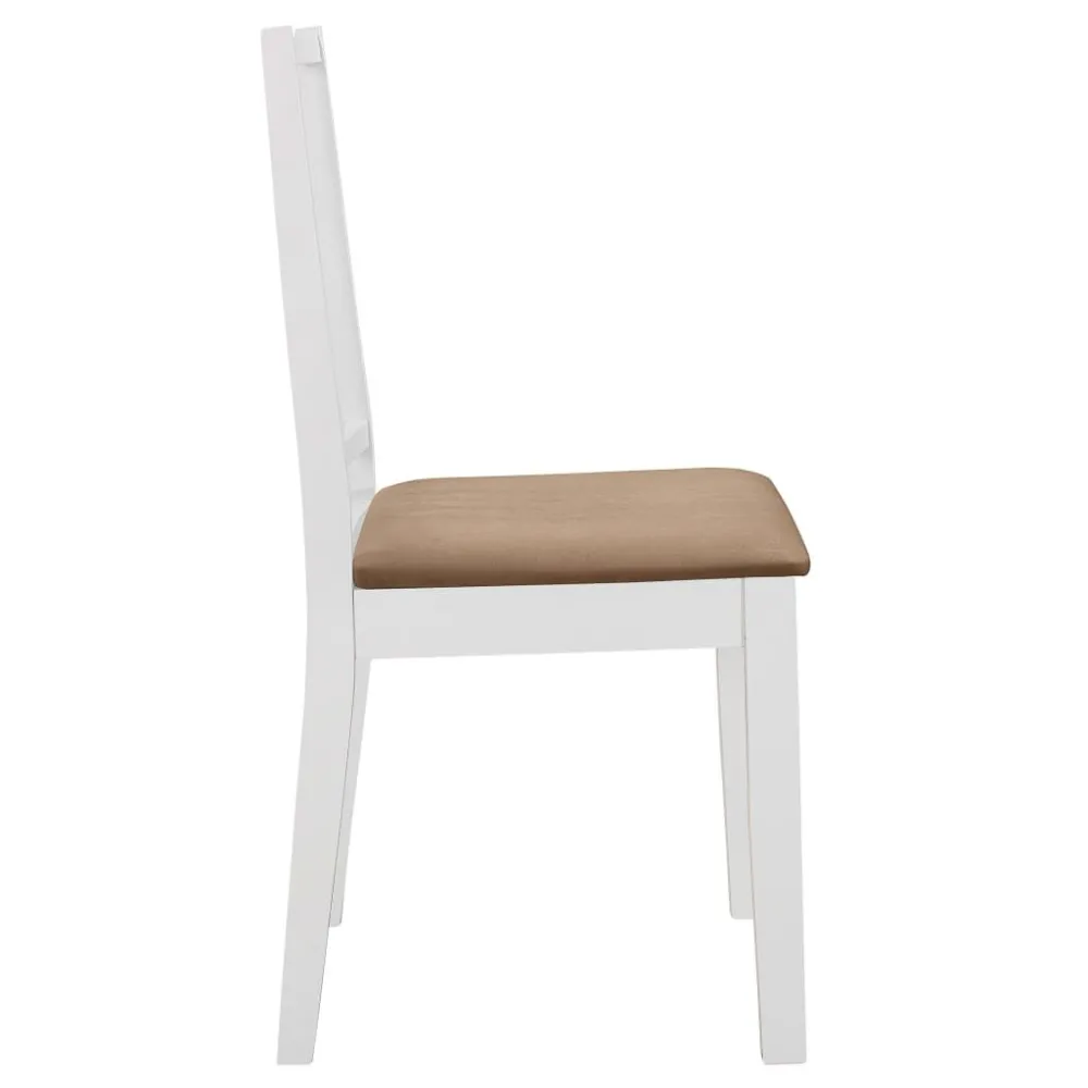 Armário para Louças Cadeiras de jantar com almofadões 2 pcs madeira maciç cinzento