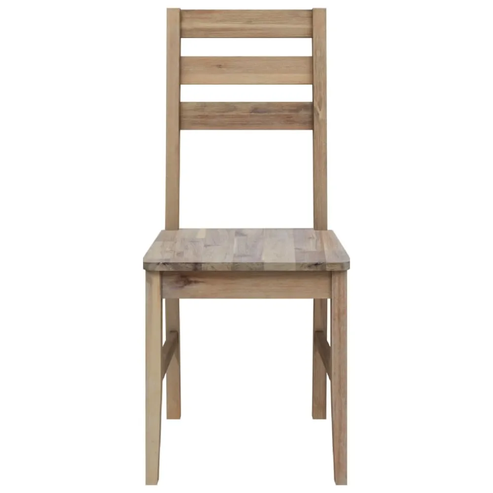 Banqueta com Encosto Cadeiras de jantar 4 pcs madeira de acácia maciç