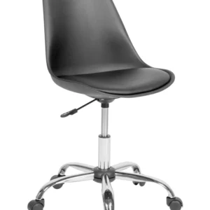 Desk Chair Faux Couro Black DAKOTA