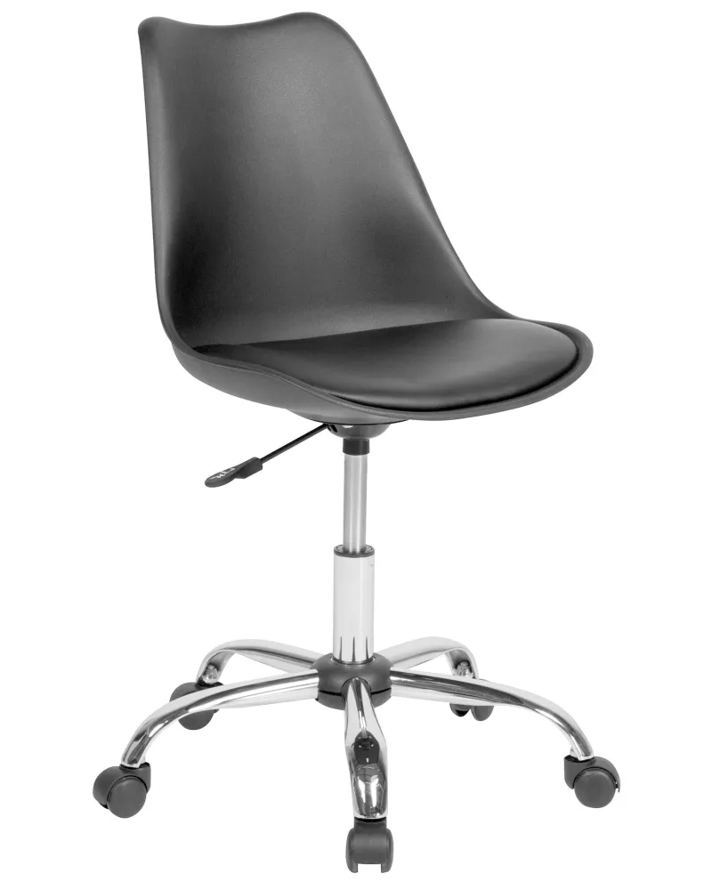 Desk Chair Faux Couro Black DAKOTA