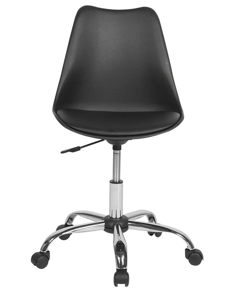 Desk Chair Faux Couro Black DAKOTA