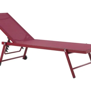 Aluminium Reclining Sun Lounger Vinho PORTOFINO