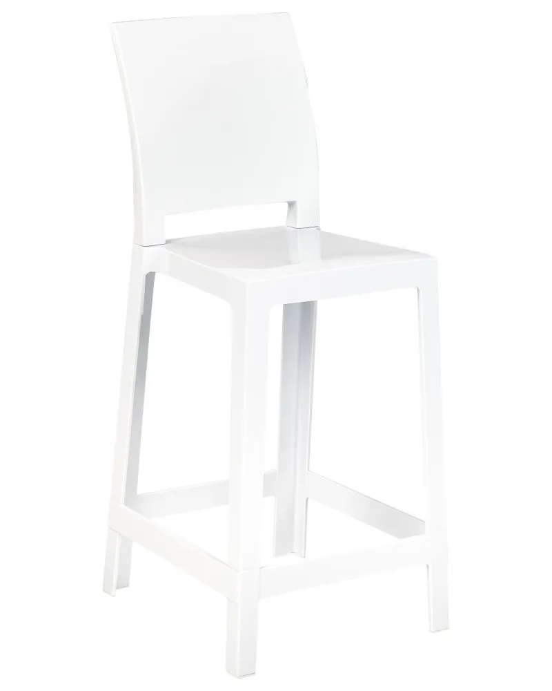 Banco de bar Conjunto de 2 Branco WELLINGTON
