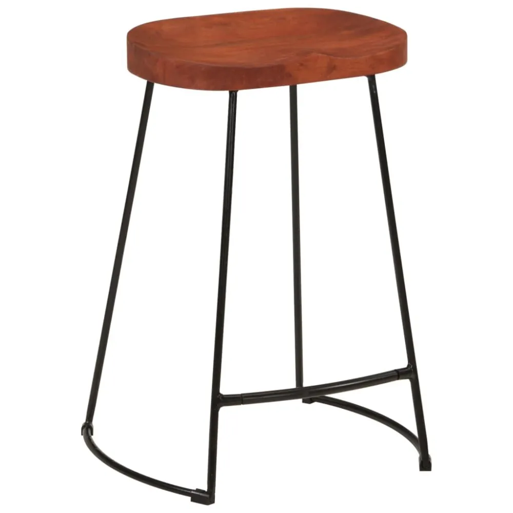 Bancos de bar Gavin 2pcs 45x40x63cm madeira de mangueira maciç