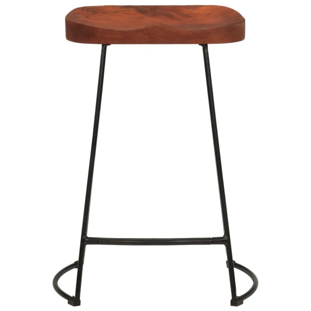 Bancos de bar Gavin 2pcs 45x40x63cm madeira de mangueira maciç