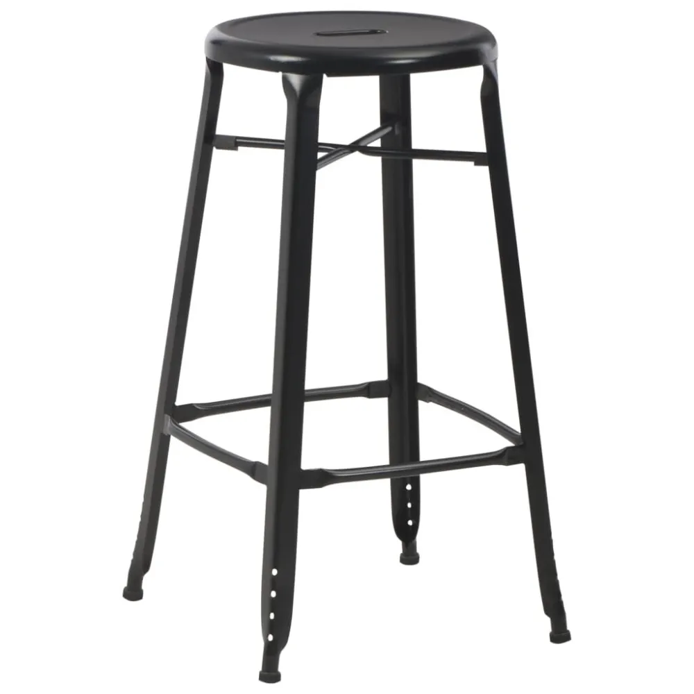 Bancos de bar 2 pcs ço preto