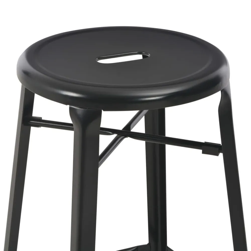 Bancos de bar 2 pcs ço preto