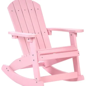 Cadeira de baloiço infantil para jardim ADIRONDACK Rosa pastel
