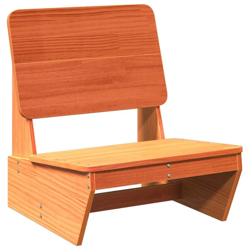 Cadeira de jardim 60x64x70,5 cm pinho maciço castanho-mel