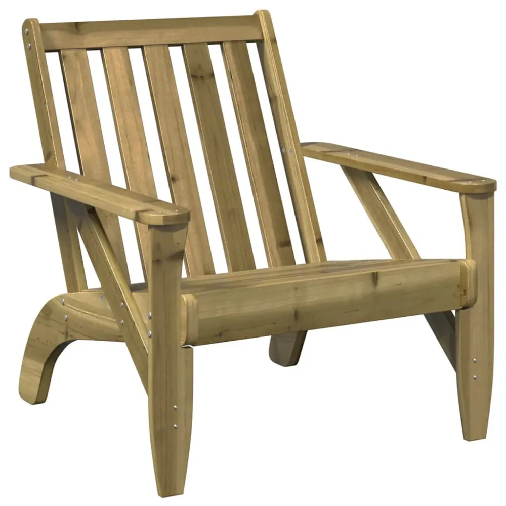 Cadeira de jardim Adirondack 75x77x77 cm pinho impregnada