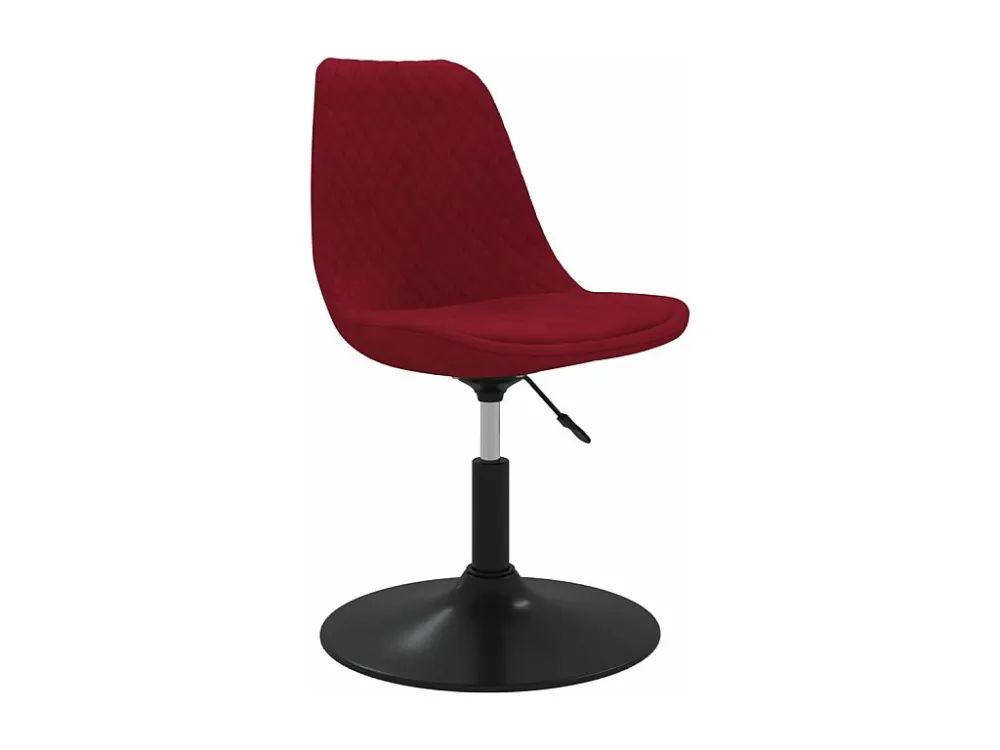Cadeiras de jantar giratórias 4 pcs veludo vermelho tinto