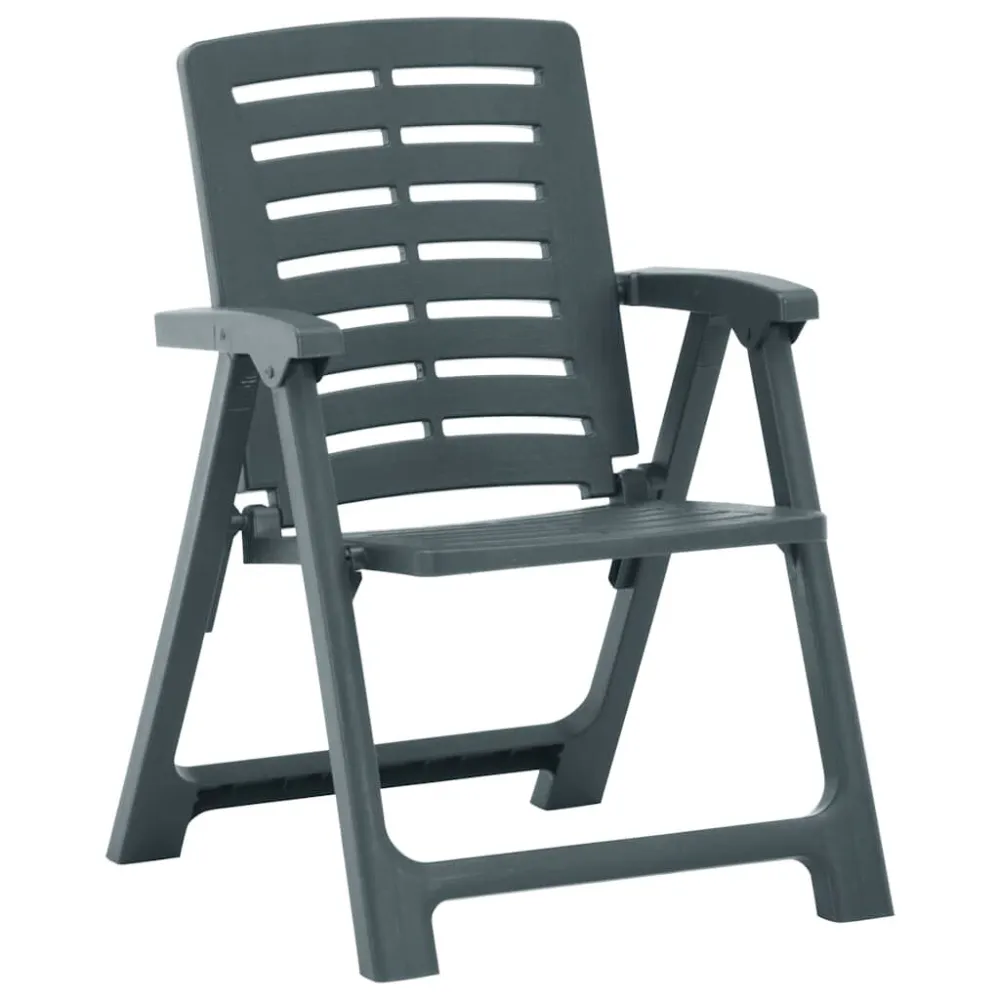 Cadeiras de jardim 2 pcs plástico verde