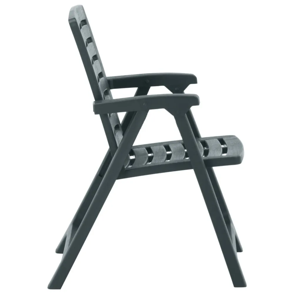 Cadeiras de jardim 2 pcs plástico verde