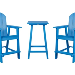 Conjunto de varanda com 2 lugares azul ADIRONDACK