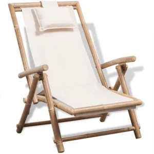 Espreguiçadeira de exterior bambu