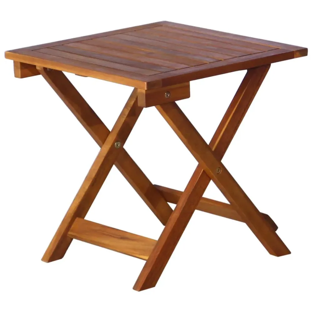 Espreguiçadeira de jardim com mesa e almofadão acácia maciç