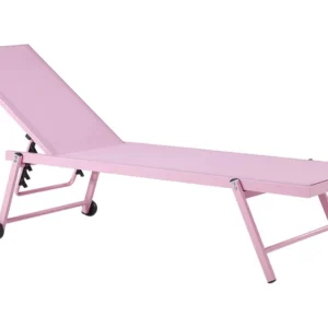 Espreguiçadeira reclinável rosa PORTOFINO