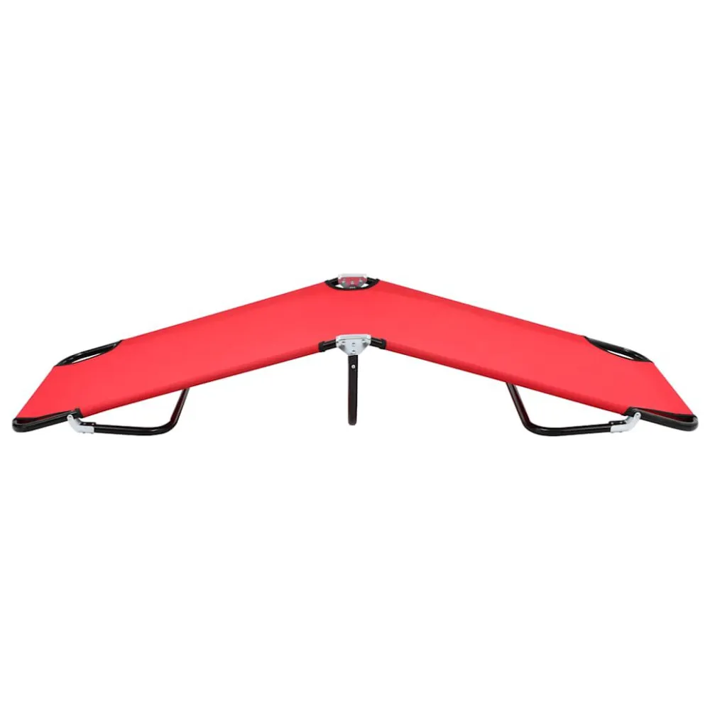 Espreguiçadeira/cama dobrável ço vermelho