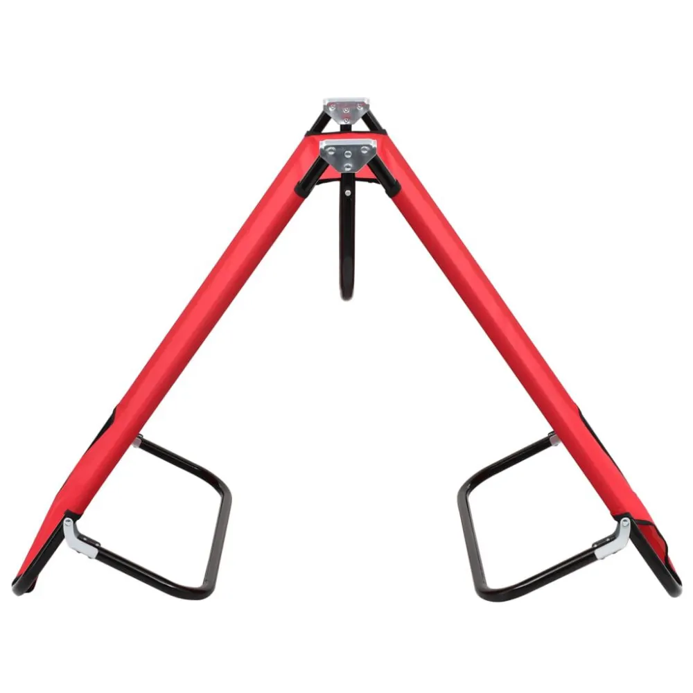 Espreguiçadeira/cama dobrável ço vermelho