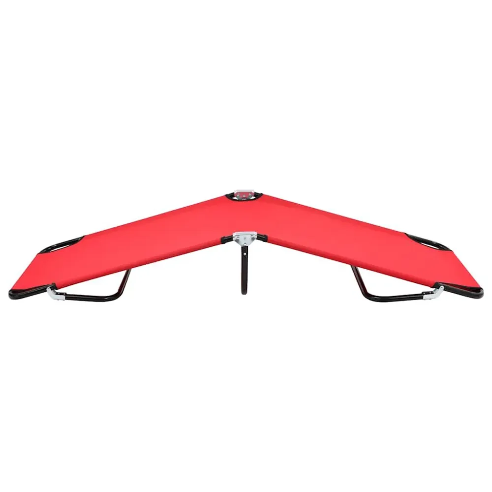 Espreguiçadeira/cama dobrável ço vermelho