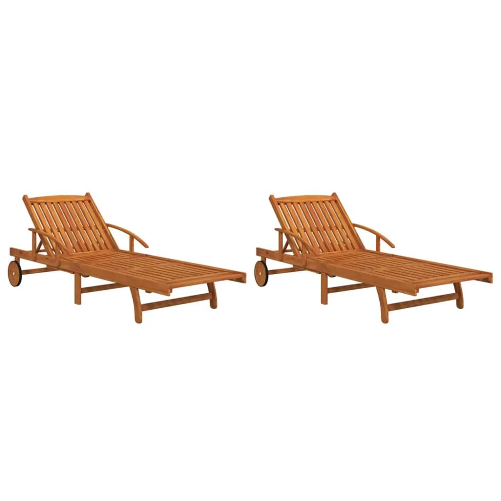 Espreguiçadeiras 2 pcs madeira de acácia maciç (2x316731)
