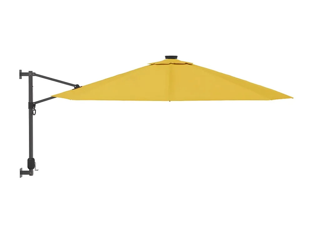 Guarda-sol de parede 290 cm amarelo