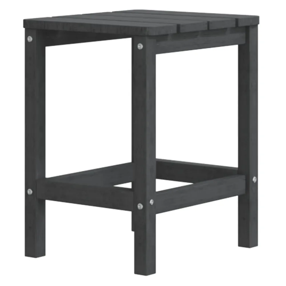 Mesa de jardim Adirondack 38x38x46 cm PEAD antracite