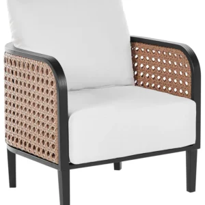 Poltrona de jardim MONTEFALCO Metálico Branco