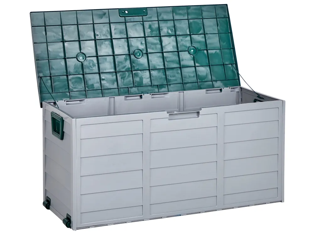 Caixa para exterior cinzento e verde 112 x 50 cm LOCARNO para Montagem Fácil
