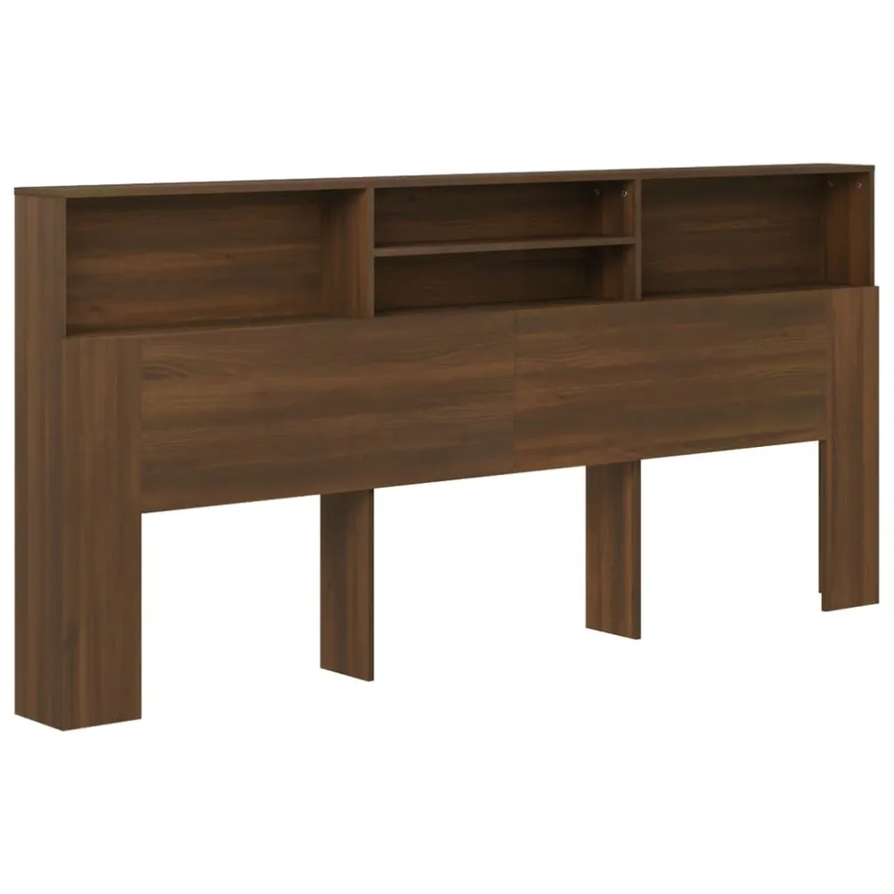 Armário de cabeceira 220x19x103,5 cm cor carvalho castanho