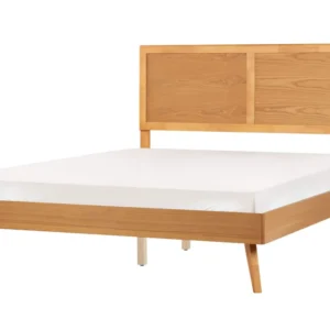 Cama de casal castanho evidente 160 x 200 cm ISTRES para Organização de Roupas