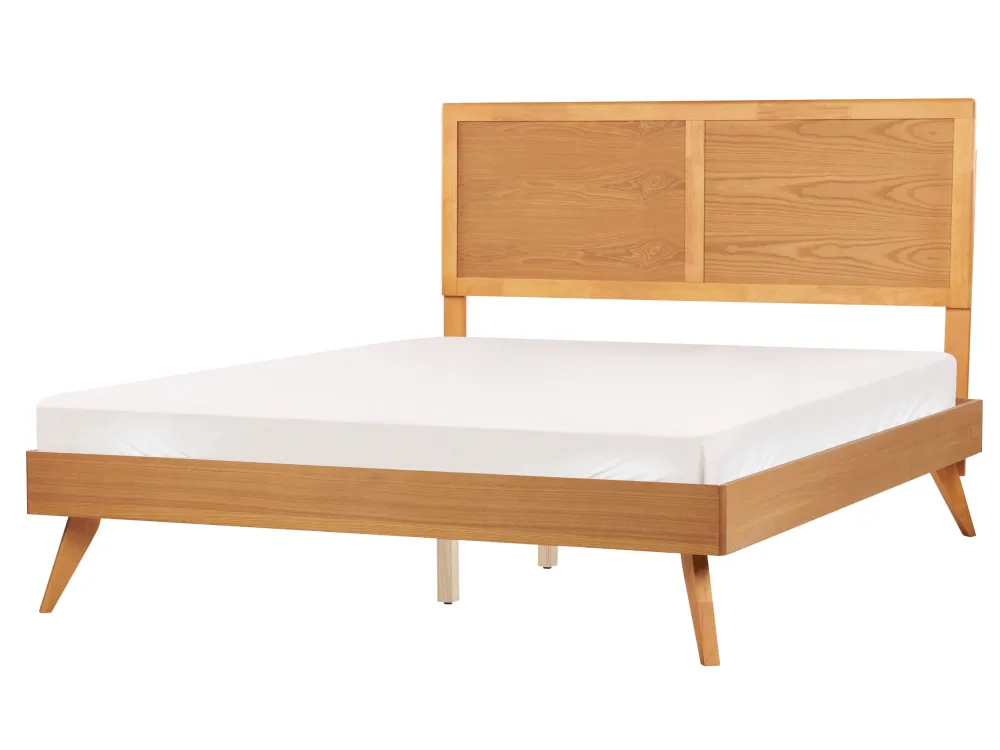 Cama de casal castanho evidente 160 x 200 cm ISTRES para Organização de Roupas