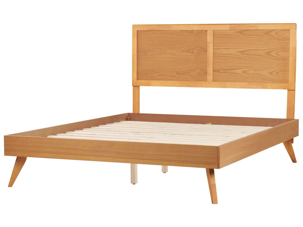 Cama de casal castanho evidente 160 x 200 cm ISTRES para Organização de Roupas