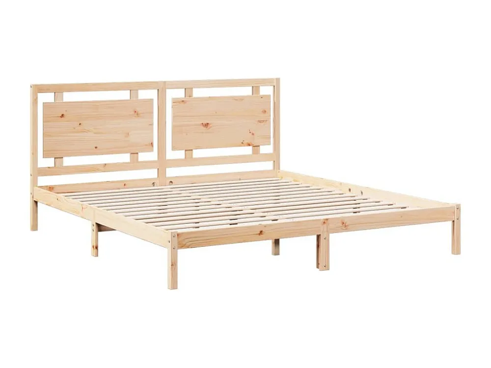 Cama extra longa sem colchão 200x210 cm madeira maciç