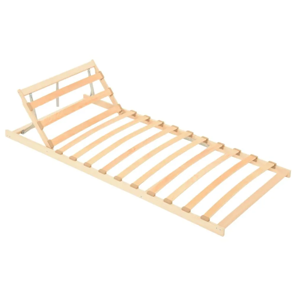 Estrado de ripas com 13 ripas cabeceira ajustável 90x200 cm
