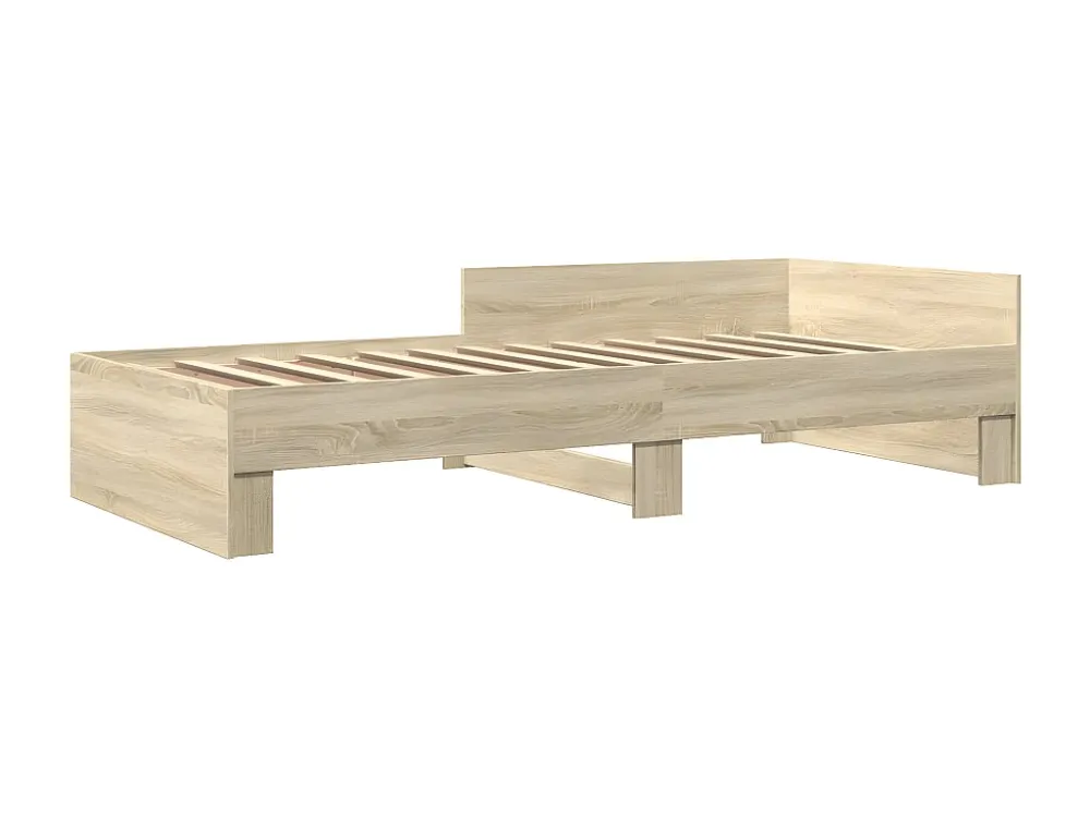 Estrutura cama 100x200 cm derivados de madeira carvalho sonoma