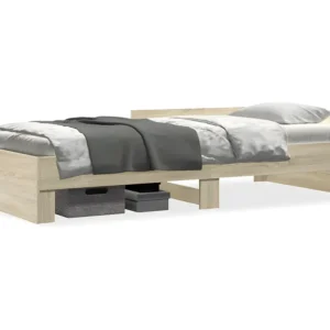 Estrutura cama 100x200 cm derivados de madeira carvalho sonoma