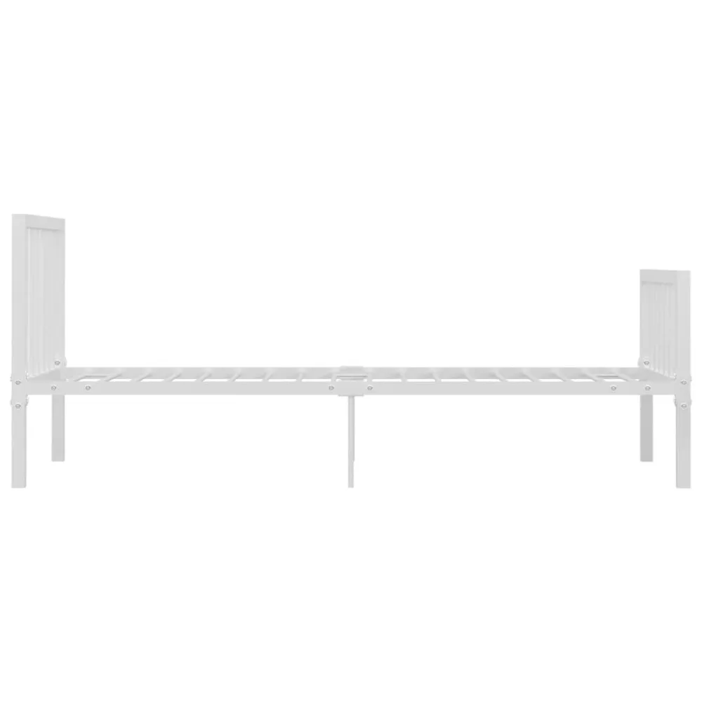 Estrutura de cama 100x200 cm metálico branco