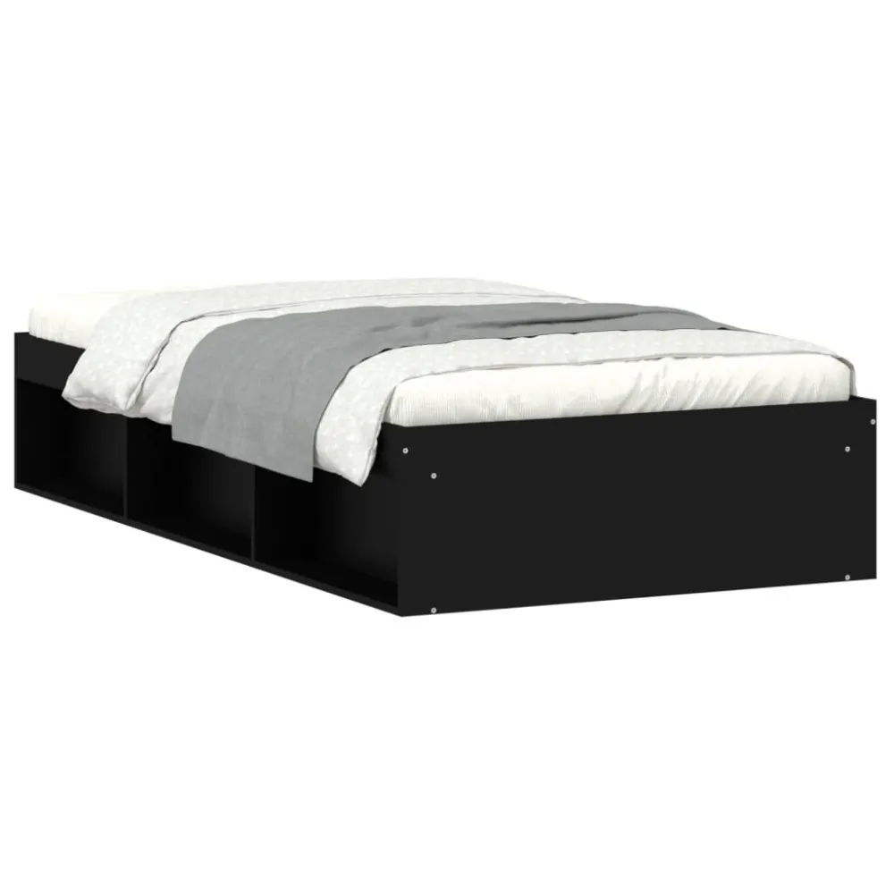 Estrutura de cama 100x200 cm preto